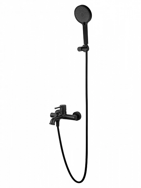 Смеситель для ванны с душем WONZON & WOGHAND TOR, Черный матовый (WW-88037073-MB), шт