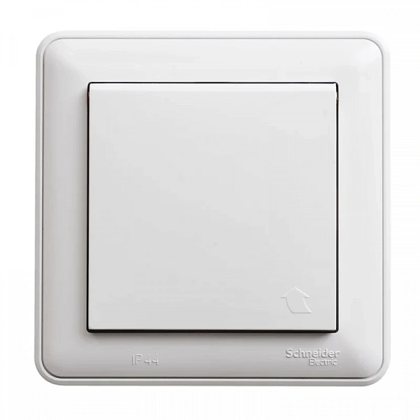 W59 AQUA РОЗЕТКА с заземлением со шторками, 16А, IP44, в сборе, БЕЛЫЙ