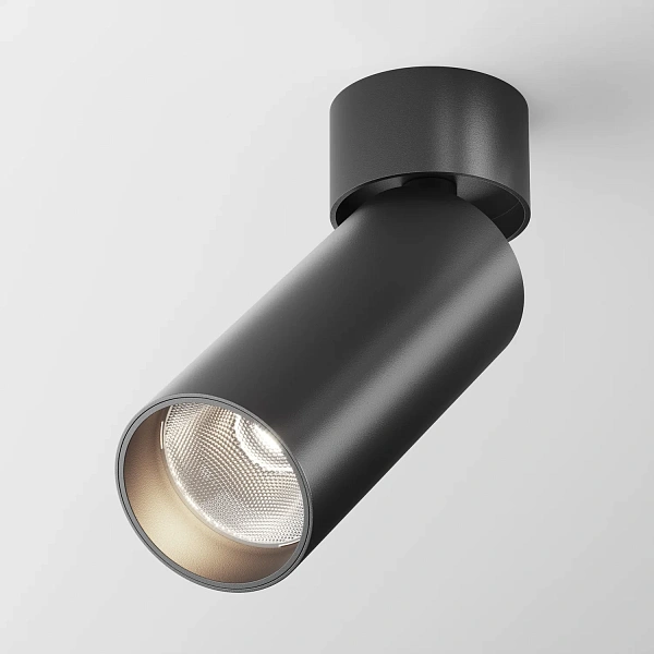 Maytoni Потолочный светильник FOCUS LED 4000K 1x12Вт 50° Черный C055CL-L12B4K-W-B