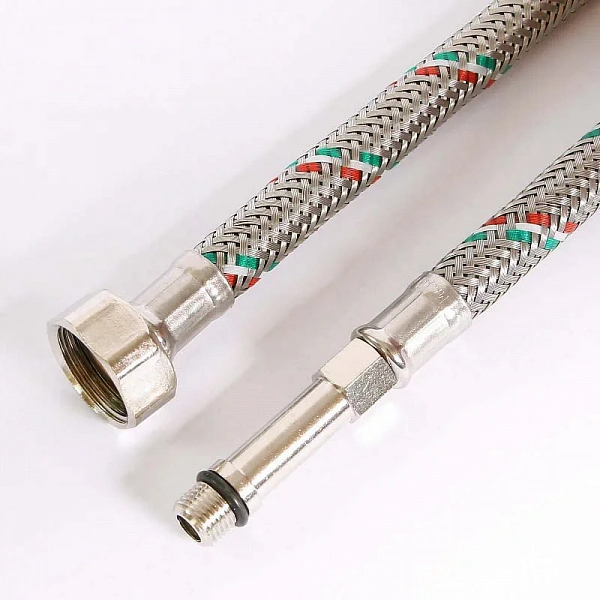 Гибкая подводка для смесителя МL10х1 - 1/2", 40 см, удл. штуцер, DN 8, оплётка из нерж. стали Uni-Fi