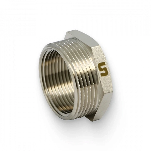 Футорка НВ 1 1/2" x 1 1/4", никелированная Uni-Fitt