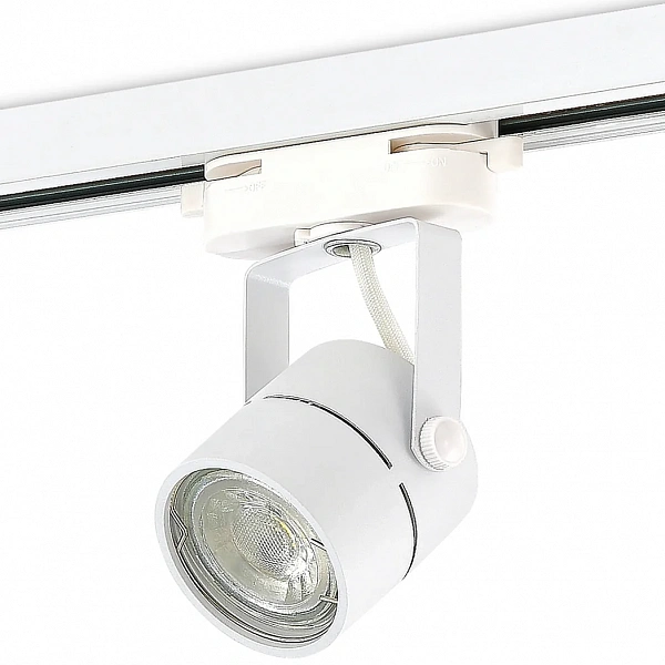Donel, св-к трековый, GU10, D60хH80мм, IP20, белый, без лампы, серия: DN01
