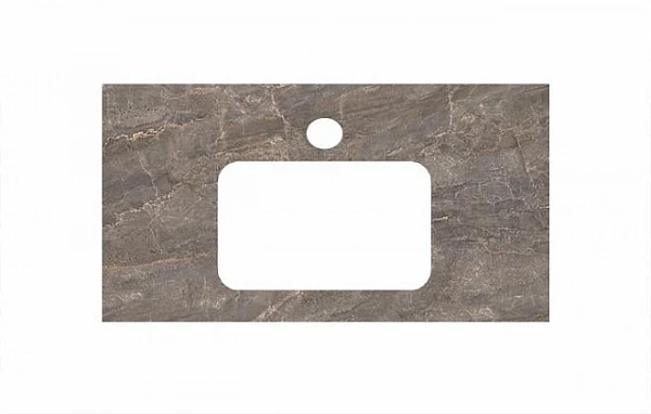 Kerama Marazzi PL2.SG570002R/80 Спец. изделие для раковин, встраиваемых сверху, 80 см Парнас пепельн