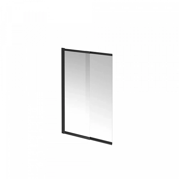 Kerama Marazzi VE.100.BSD.BLK.M Шторка на ванну VETRO, раздвижная, 100х150, матовый черный