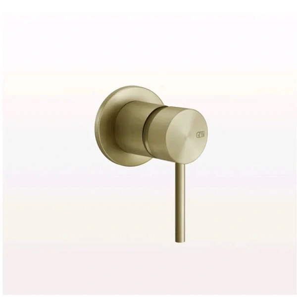 Gessi Flessa смеситель встраиваемый однорычажный на 1 выход, внешняя часть, цвет Brushed Brass PVD
