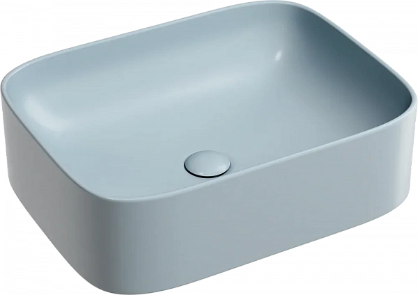 Раковина умывальник чаша накладн прямоугCeramicanova Element CN6052MHL 50,5 см, серо-голубая матовая