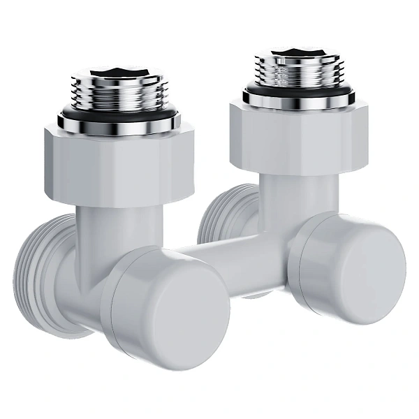 Узел нижнего подключения Royal Thermo Design угловой 1/2"х3/4" EK (белый) RANDU11234WH