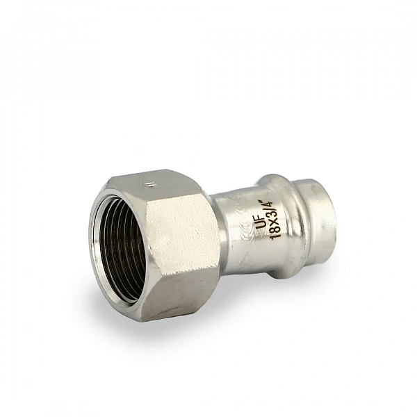Муфта пресс-В 18 х 3/4", нержавеющая сталь Uni-Fitt