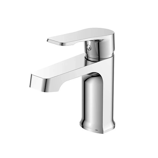 Смеситель для раковины / умывальника / кран в ванную монолитный Decoroom DR23011, хром