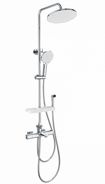 Душевая система с термостатом WONZON & WOGHAND SOLID, Хром (WW-C3011-A1-CR), шт