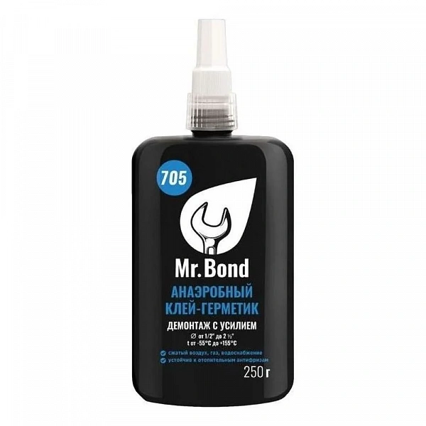Mr.Bond 705 Клей-герметик анаэробный, демонтаж с усилием, 50г.