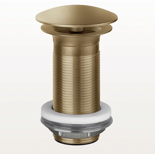 Gessi донный клапан свободного слива для раковины без перелива, цветWarm Bronze Brushed PVD