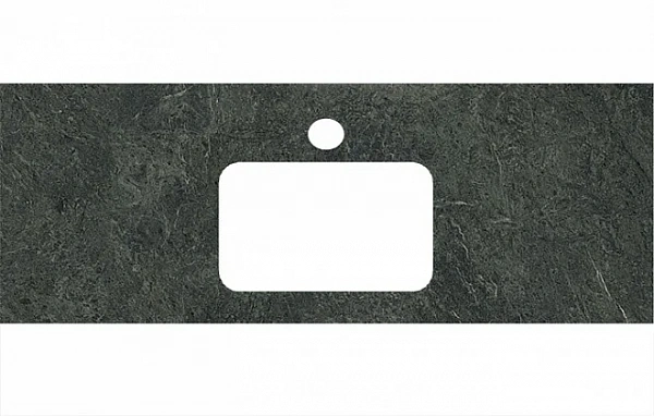 Kerama Marazzi PL2.VT97/120 Спец. изделие для раковин, встраиваемых сверху, 120 см Риальто зеленый т