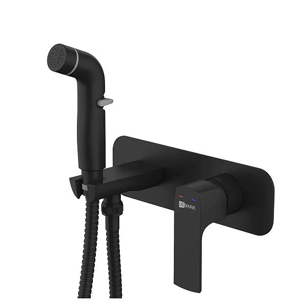 Смеситель Lemark Ursus LM7220BL с гигиеническим душем встраиваемый
