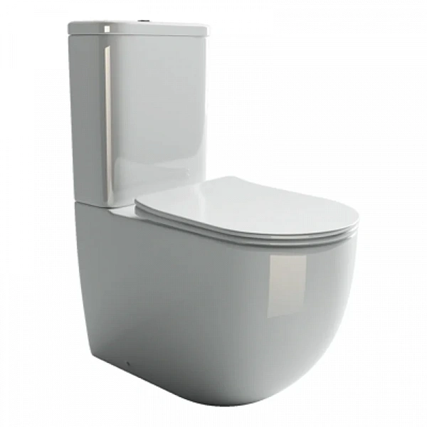 Напольный пристенный унитаз Ceramicanova Mia Rimless, ШхГхВ: 360 мм. х 620 мм. х 810 мм.