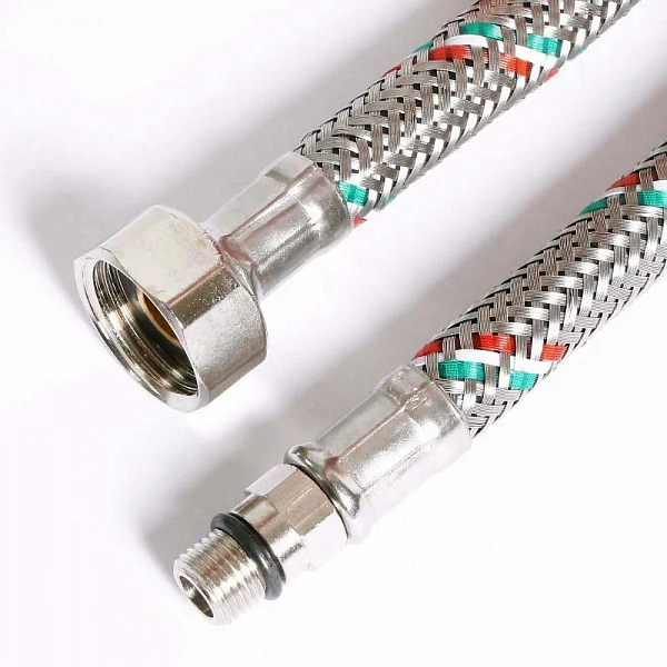 Гибкая подводка для смесителя М10х1 - 1/2", 30 см, DN 8, оплётка из нерж. стали Uni-Fitt