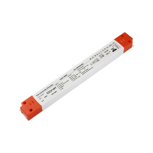 Donel блок питания DALI 30Вт, DC24В, 1.25А, IP20, 264*30*18.5мм, с функцией Push-Dim, PFC >0.92, сер