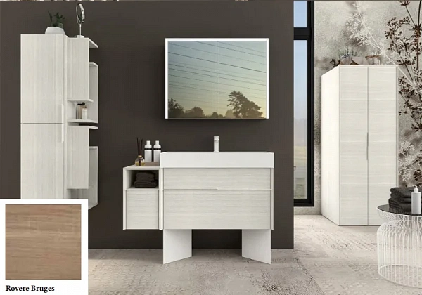 SPACE Шкаф под стиральную машину и сушильную камеру 55045 Rovere Bruges, 70x73x190