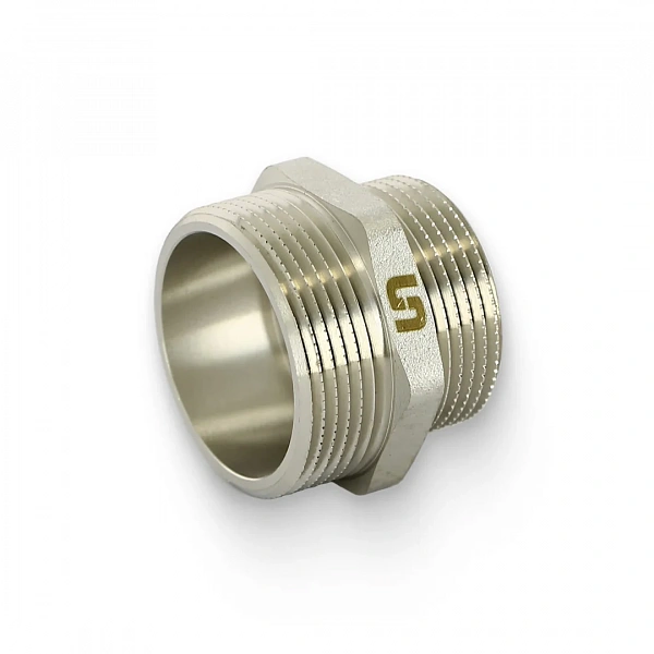 Ниппель 1 1/2" х 1 1/4", никелированный Uni-Fitt