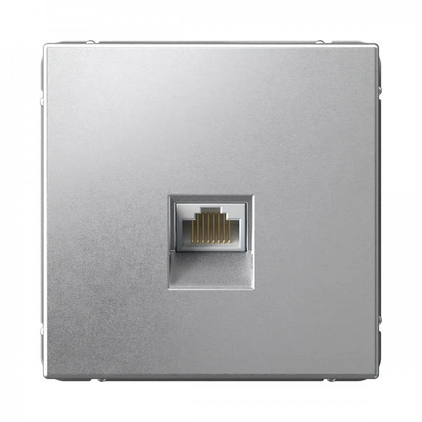 ARTGALLERY РОЗЕТКА компьютерная RJ45, кат. 6A, механизм, АЛЮМИНИЙ