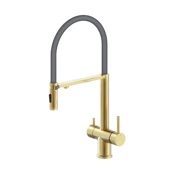 Смеситель для кухни с гибким изливом ALTROBAGNO Флуссо (Flusso) 050205 Gl