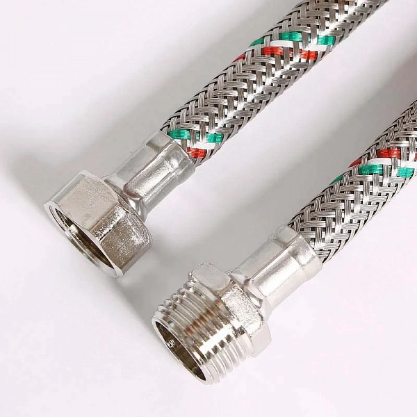 Гибкая подводка НВ 1/2", 30 см, DN 8, оплётка из нерж. стали Uni-Fitt