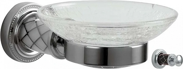 Boheme Мыльница MURANO CHROME (шоколад)_Комплект