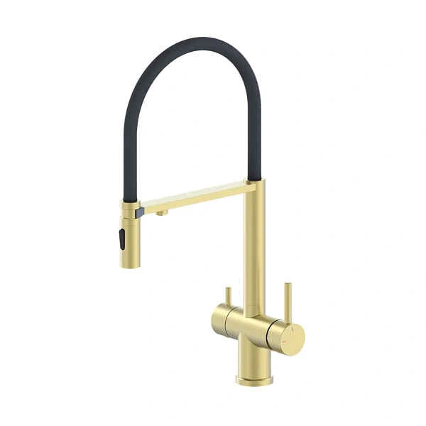 Смеситель для кухни с гибким изливом ALTROBAGNO Флуссо (Flusso) 050202 BG