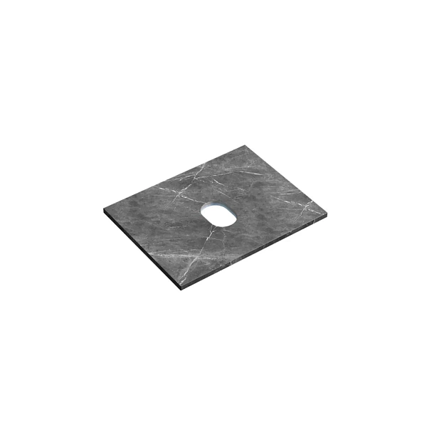 Столешница для ванной комнаты SANCOS 600х460, цвет black sky, арт. TT60A1