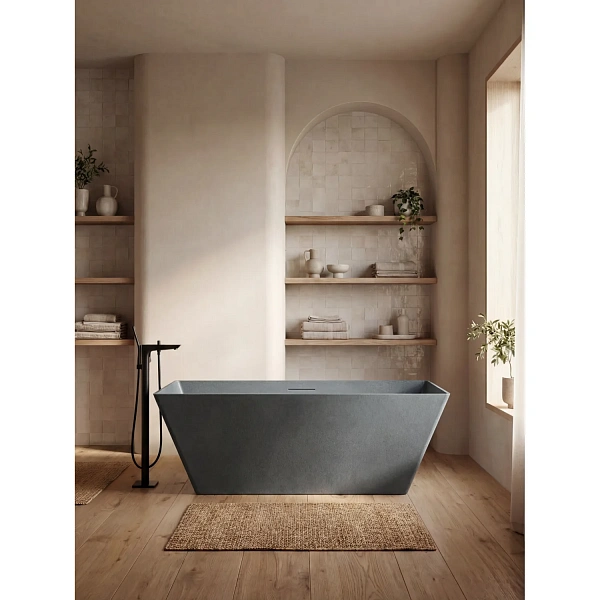 Ванна из искусственного камня AltroBagno Francesca 090102 Granite Gray н