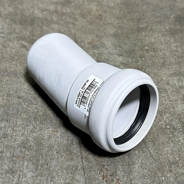 Отвод, Ostendorf, SKB, 50/15° PP-MD (полипропилен) БЕЛАЯ
