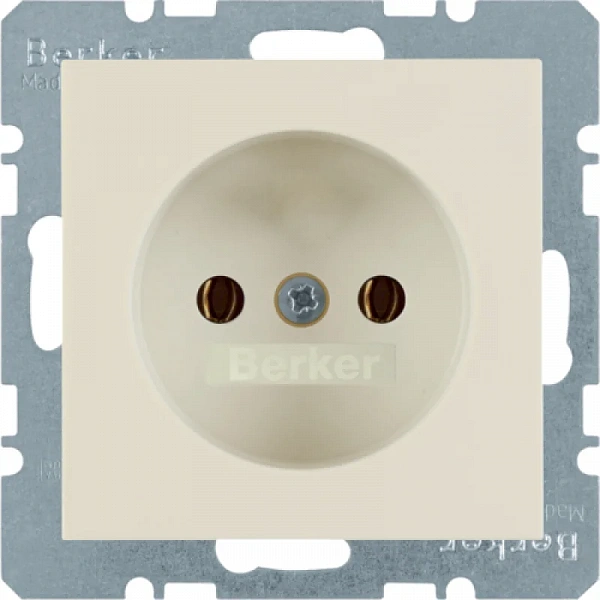 Штепсельная розетка без защитного контакта цвет: белый, с блеском Berker S.1