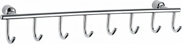 Вешалка с 8 крючками для ванной WONZON & WOGHAND, Хром (WW-9382-8), шт