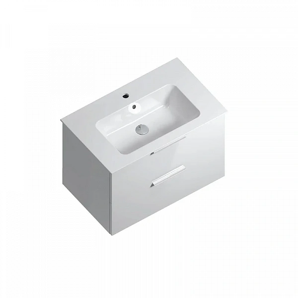 Kerama Marazzi PI.75/WHT Тумба PIANO Forte подвесная 75 см, 2 ящика, белый глянец