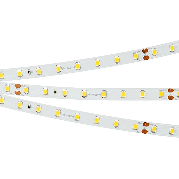 Arlight Светодиодная лента RT-A80-8mm 24V Warm3000 (6 W/m, IP20, 2835, 5m) (высок.эфф.150 лм/Вт)