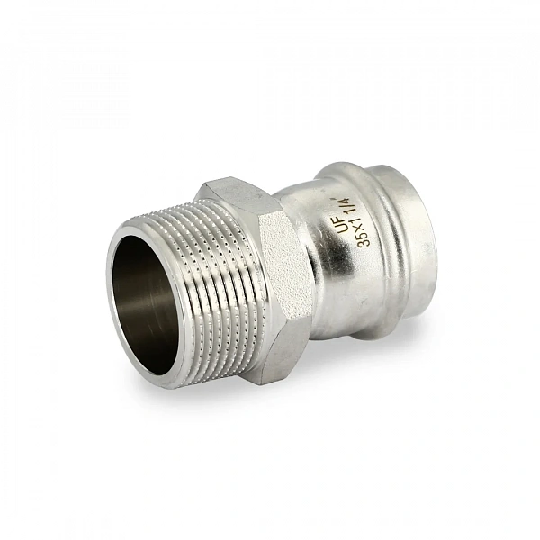 Муфта пресс-Н 35 х 1 1/4", нержавеющая сталь Uni-Fitt