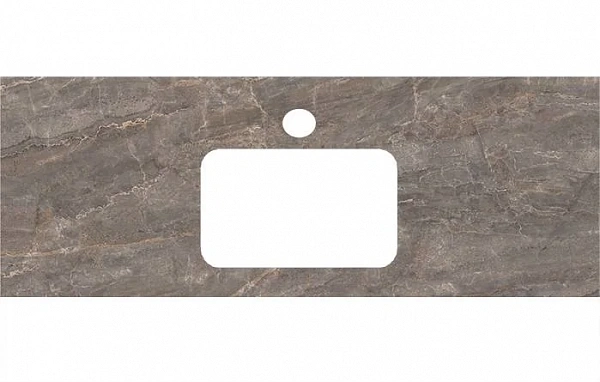Kerama Marazzi PL2.SG570002R/120 Спец. изделие для раковин, встраиваемых сверху, 120 см Парнас пепел