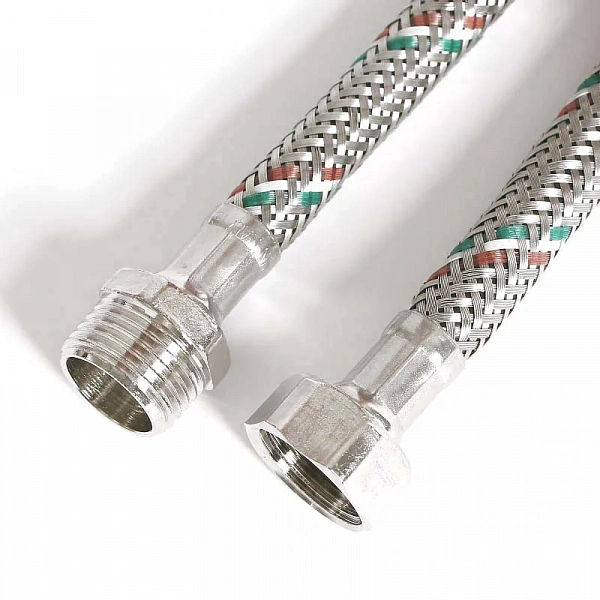 Гибкая подводка НВ 1/2", 60 см, DN 8, оплётка из нерж. стали Uni-Fitt
