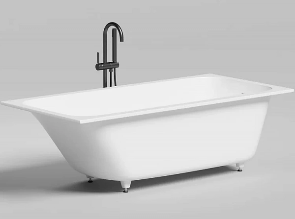 Salini ORLANDA KIT Встраиваемая ванна 1700х700х600мм, "Up&Down", сифон,  щелевой слив-перелив, мат-л