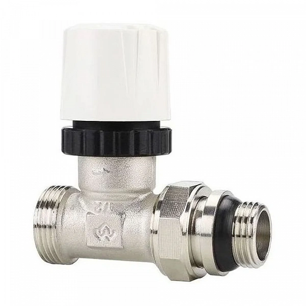 Термостатический радиаторный клапан Varmega VM10512, 1/2" x 3/4"EK, прямой, с самоуплотняющимся полу