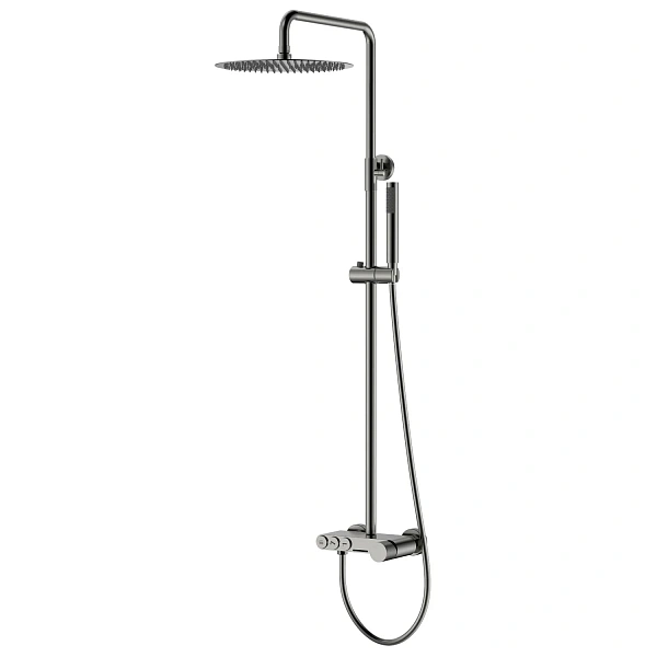 Boheme Стойка для душа STICK Shine Gun Metal с ручкой TOUCH