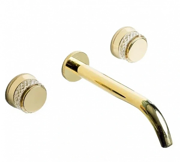 Boheme Смеситель из стены AURA на 3 отв. GOLD
