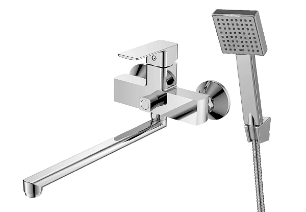 Смеситель для ванны с поворотным изливом 300 мм Decoroom DR20043