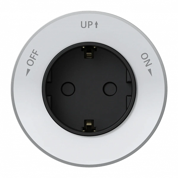 Systeme Electric MultiTrack Розетка 2К+З круглая 16А/250В Белый