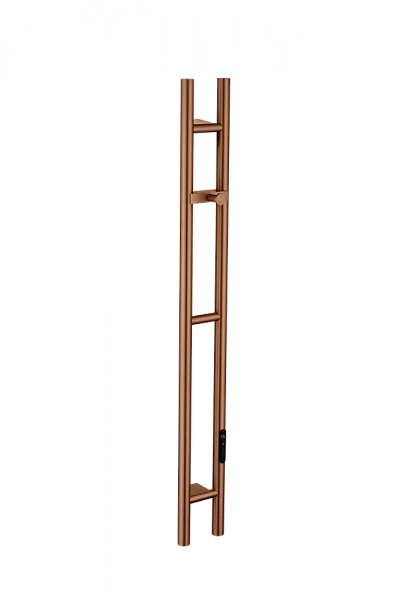 Boheme Полотенцесушитель электрический 2-трубы круглый BRUSHED BRONZE