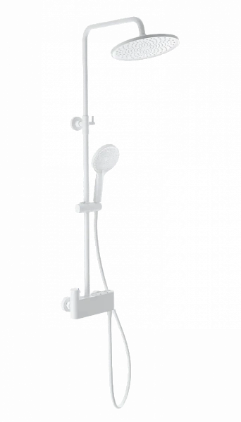 Душевая система с термостатом WONZON & WOGHAND MUSE Corno, Белый матовый (WW-B3110-MW), шт