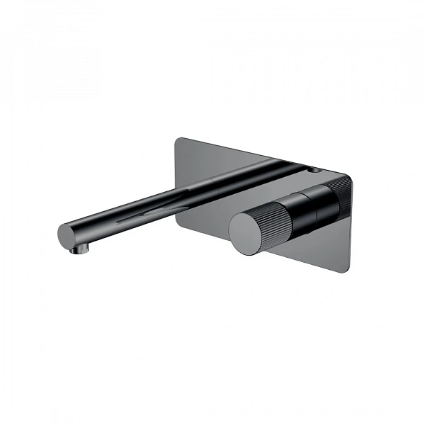 Boheme Смеситель STICK из стены SHINE GUN METAL LINEA_Комплект