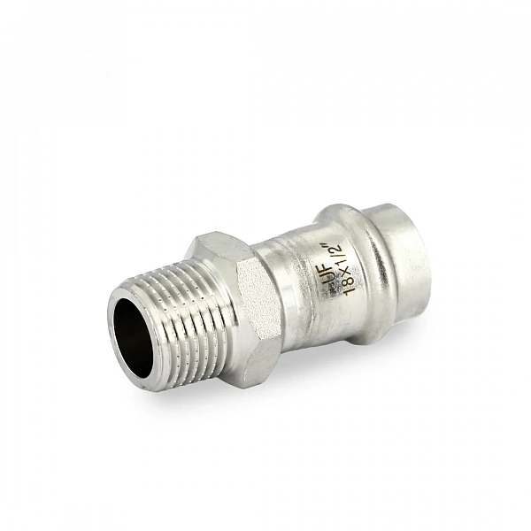 Муфта пресс-Н 18 х 1/2", нержавеющая сталь Uni-Fitt